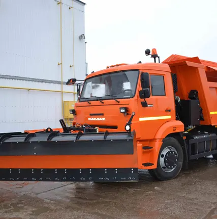 Фото №0 КДМ-7881021 на базе самосвала КамАЗ 65115 (Пескоразбрасывающее (сталь 09Г2С) + Магистральный отвал)