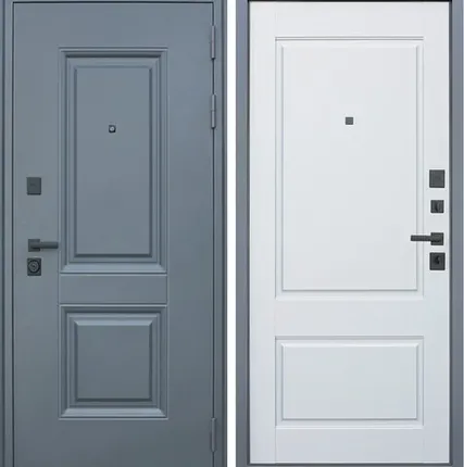 Фото №0 Входная дверь Ювентус муар серый-Капучино АСД