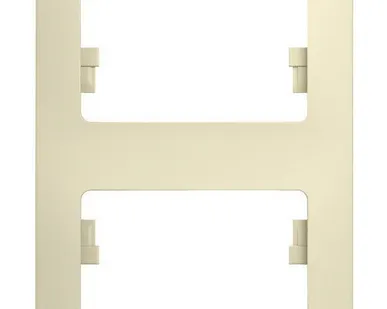 фото Рамка 2 поста вертикальная бежевая SE Glossa GSL000206