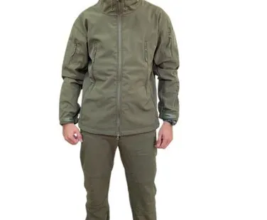 фото Костюм демисезонный Softshell куртка + штаны, расцветки олива
