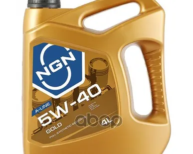 фото NGN 5W-40 Gold A-Line Sn/Cf 4Л (Синт. Мотор. Масло)