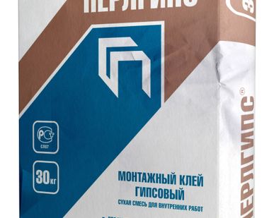 фото Клей гипсовый Перлгипс, 30 кг Гипсополимер
