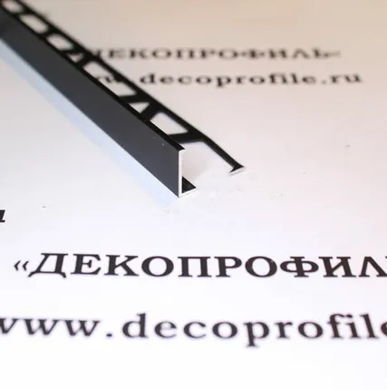 Фото №0 Профиль Effector угол прямой Г-образный - Черный - 12 мм - 2,5 м