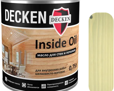 фото Масло для стен и потолков Decken Insidе Oil берёза 0,75 л