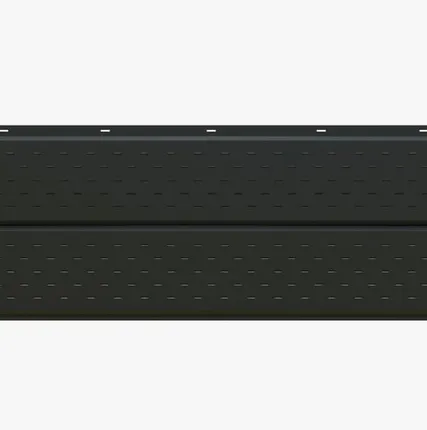 Фото №0 Сайдинг Потолочно-фасадная панель «Софит» перфорированный 0.47-0.50 мм RAL 7024, Графит