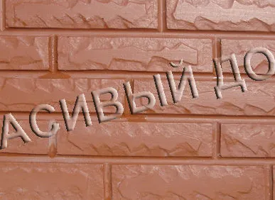 фото Плитка фасадная, цокольная, бетонная "Кирпичик" 440х200, цвет любой