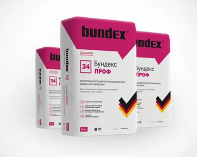 фото Штукатурка гипсовая теплоизоляционная машинного нанесения «Bundex Проф»