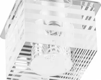 фото Светильник встраиваемый G9 DL172 хром/матовый/прозрачный Feron