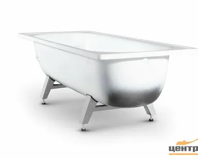 фото Ванна стальная эмалированная Antika "Белая орхидея" 1,7*0,7м с ножками (ВИЗ)
