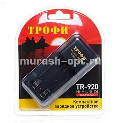 Фото №0 Зарядное устройство "Трофи" (6/24) /Заряжает 2*R03, 2*R6/