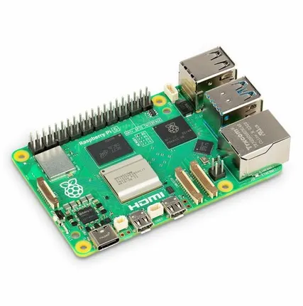 Фото №0 Микрокомпьютер Raspberry Pi 5 16GB Broadcom BCM2712 ARM Cortex-A76 @ 2.4GHz, 2 x USB 3.0, 2 x USB 2.0, Wi-Fi, Bluetooth