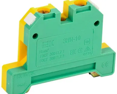 фото Зажим наборный ЗНИ-10PEN 10кв.мм (JXB-земля) ИЭК YZN20-010-K52
