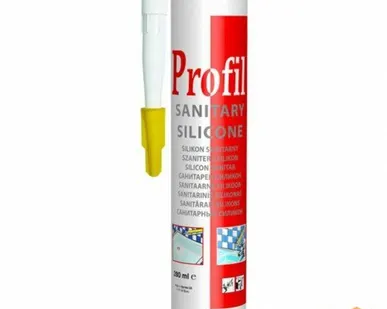 фото Герметик силиконовый санитарный бесцветный СОУДАЛ PROFIL 270мл