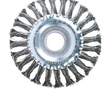 фото Щетка-крацовка дисковая 125мм*22.2мм, стальная проволока, для УШМ T4P