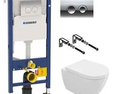 фото Комплект Bocchi Venezia Rimless 1295-001-0129 подвесной унитаз + инсталляция