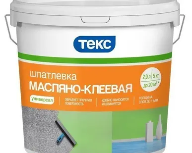фото Шпатлевка "Универсал" масляно-клеевая 5кг ТЕКС
