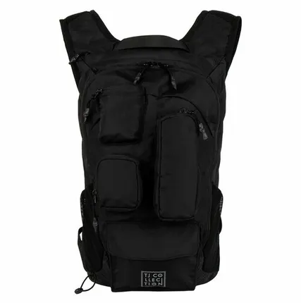 Фото №0 Текстильный рюкзак с карманами в стиле унисекс TJ COLLECTION YO 8428825 BLK