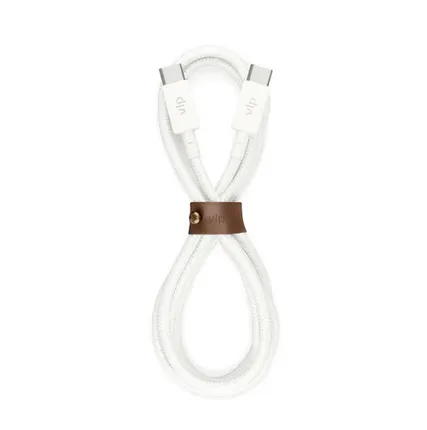 Фото №0 Дата-кабель "vlp" Nylon Cable USB C - USB C, 1.2м, белый