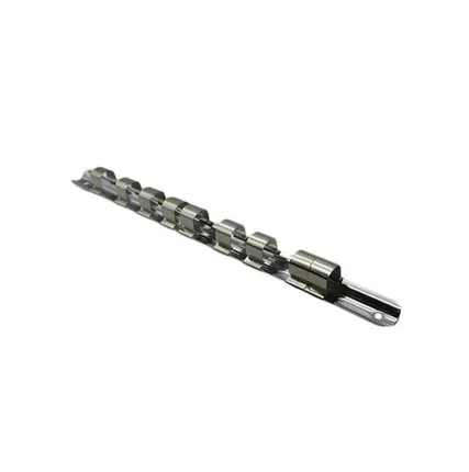 Фото №0 Автоаксессуары ROCKFORCE Держатель головок ROCKFORCE RF-819409 1/2" DR металлическая рейка, 9 зажимов 260мм