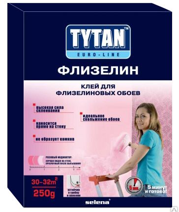 Фото №0 Клей обои 0,25кг TYTAN_EUROLINE_флизелин (12) ЭК