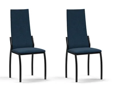 фото Стул АСТИ NEW 2 шт. рогожка Malmo синий К., черный