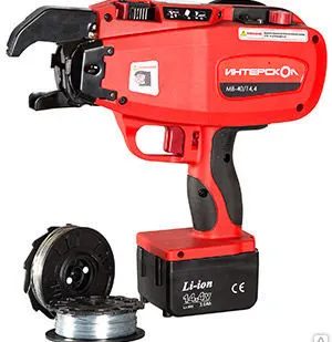 фото Аккумуляторный пистолет для связывания арматуры ИНТЕРСКОЛ МВ-40/14,4