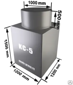 фото Кессон для скважины КС-5 1200х1200х2000мм толщина стенки 4 мм