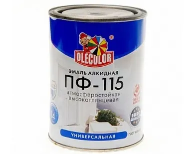 фото Эмаль ПФ-115 шоколадный (0.8 кг) OLECOLOR О3453610