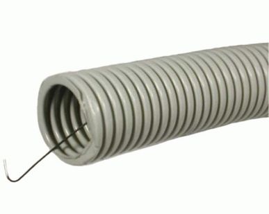 фото Труба гофрированная ПВХ с протяжкой 16мм T-plast