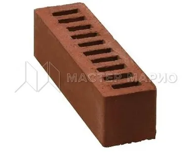 фото Кирпич лицевой керамический «Коричневый» пустотелый Евро одинарный