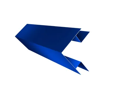 фото Угол внешний сложный 75х75 0,45 PE с пленкой RAL 5005 сигнальный синий