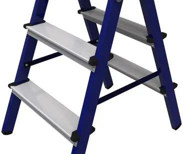фото Стремянка двухсторонняя стальная 3 ступени