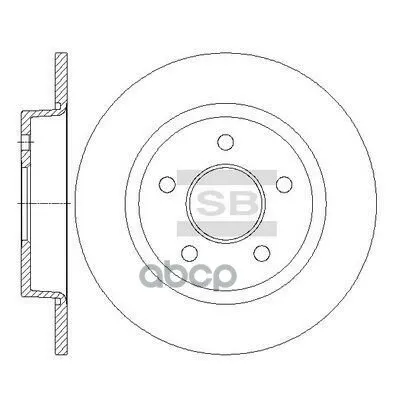 Фото №0 SD5307 SANGSIN BRAKE Диск тормозн. задн. Focus Sangsin brake арт. SD5307