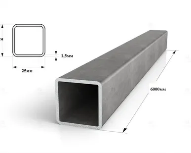 фото Труба профильная 25х25х1.5 (6м)