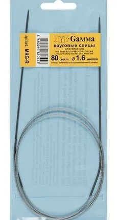 Фото №0 круговые MKG-R металл d 1.6 мм 80 см на металл.леске GAMMA