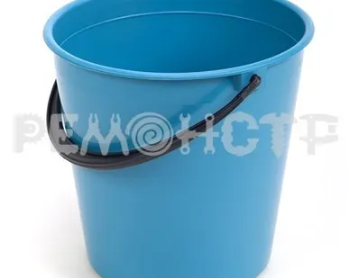 фото Ведро пласт 10л ЮниПласт голубое (30) (ВМ)