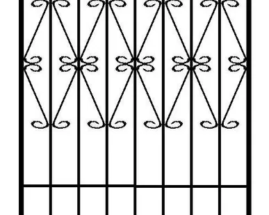 фото Решетка на окно Rp3