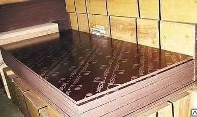 фото Фанера ламинированная 1.22х2.44, 21мм, 1 сорт, Россия