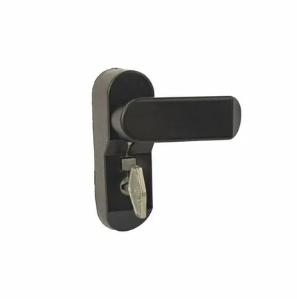 Фото №0 Блокиратор открывания окна INTERNIKA флажковый с ключом черный RAL 9005