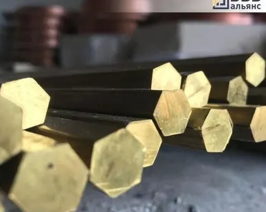фото Шестигранник латунный 30 мм Л63 пт
