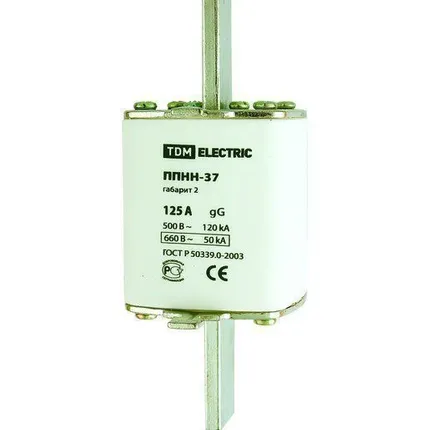 Фото №0 Вставка плавкая предохранителя ППНН-37 TDM габ.2, 250А (2)
