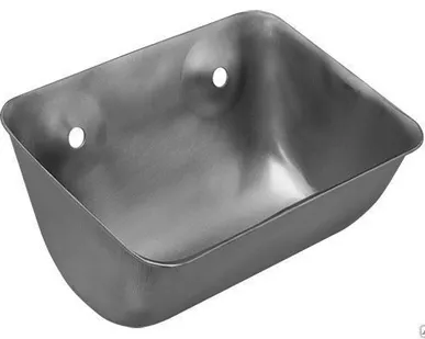 фото Ковш норийный металлический цельнотянутый УКЗ-20. Размер 160х125х100 мм.