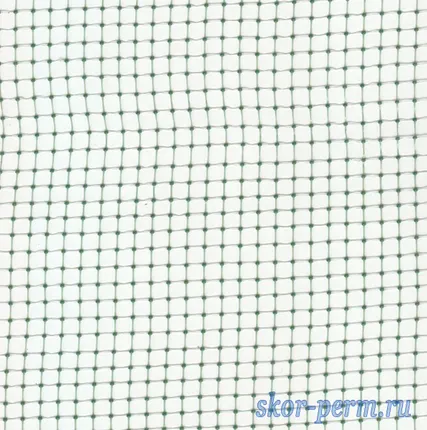 Фото №0 Сетка пластиковая, ячейка 6х6 мм, 2,0х5 м (10 м2), хаки (от птиц)