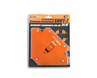 фото Угольник магнитный SHIFT-7 отключаемый (45/90/135 град., до 24кг) FoxWeld У