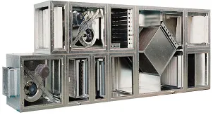 фото Монтаж центрального кондиционера (приточная установка с охлаждением) 5000 - 7000 м3/ч