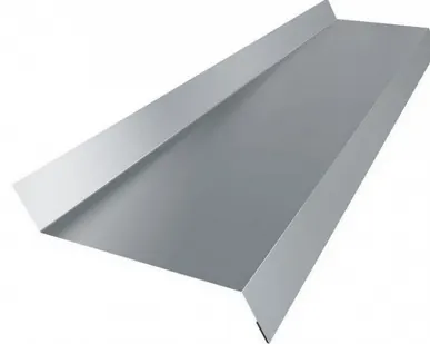 фото Отлив оцинкованный 200 мм 2 метра (0,4 мм)