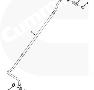 фото Трубка подачи топлива к ТНВД дв. Cummins ISLe 375 л.с. E-2 3937342 3926263