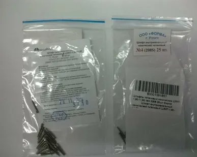 фото Штифты титановые конические ШВКТ-1,90-11,50 №4 208S 25шт Форма