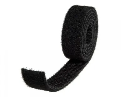фото Лента-липучка многоразовая 3 м х 20 мм, черная (1 шт. )
