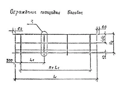 Фото №0 Ограждение площадки боковое